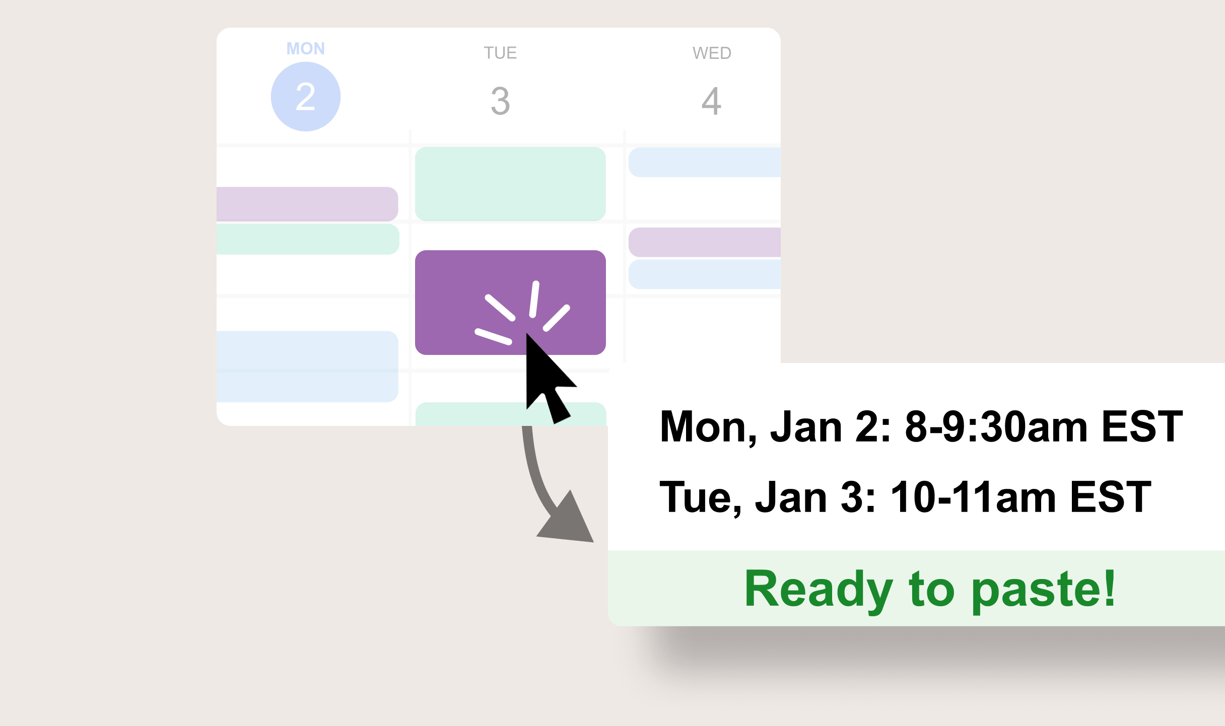 Sundial turns time slots on Google Calendar to natural language that's ready to paste anywhere