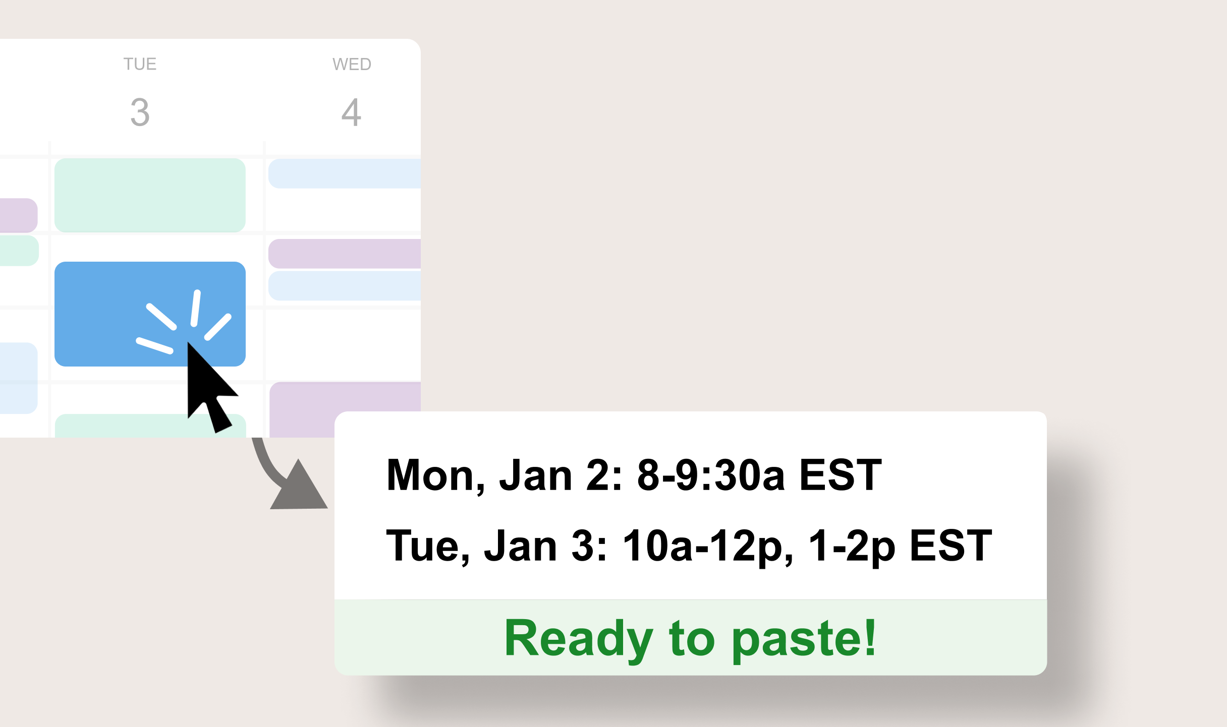 Sundial turns time slots on Google Calendar to natural language that's ready to paste anywhere