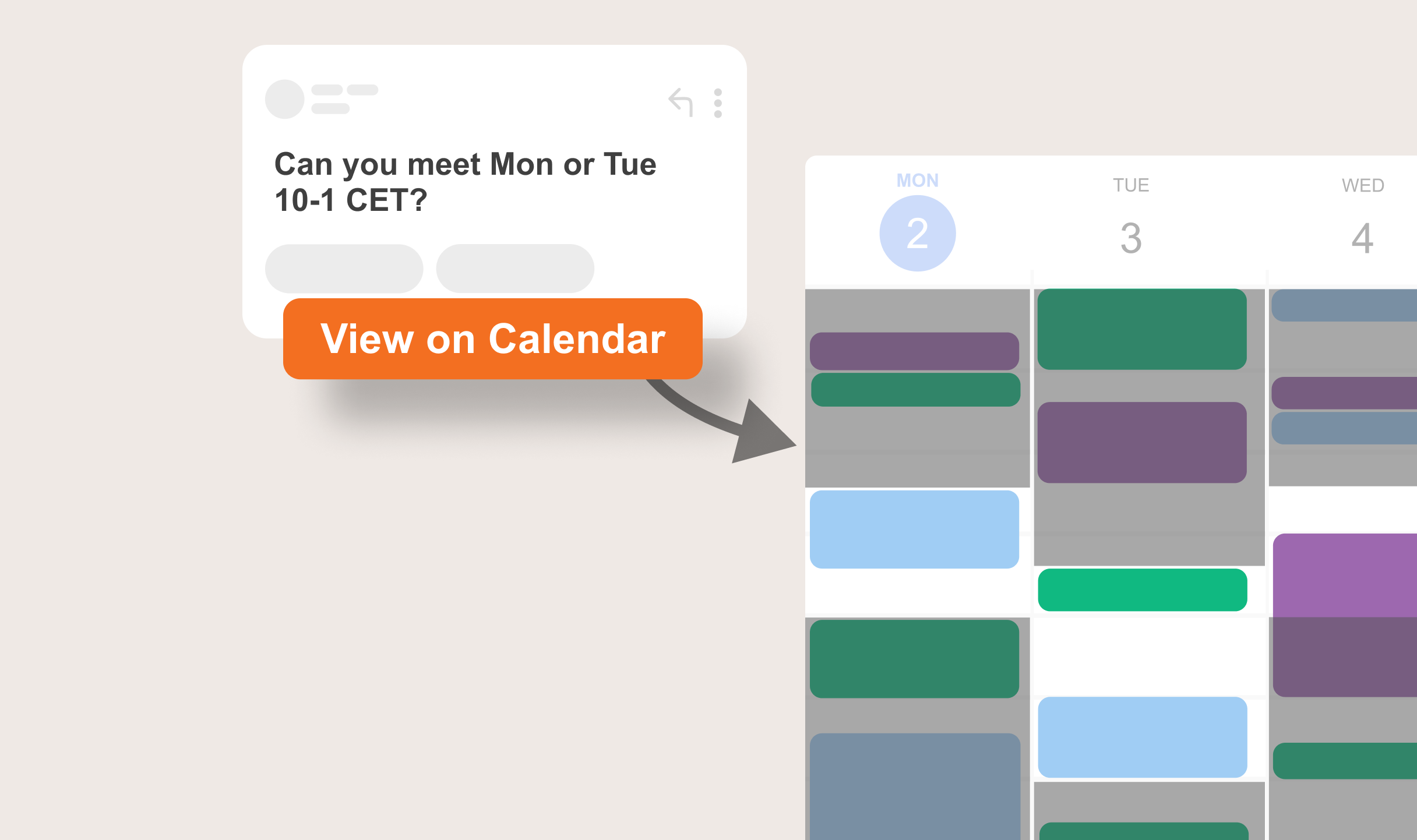 Sundial can overlay meeting requests on Google Calendar