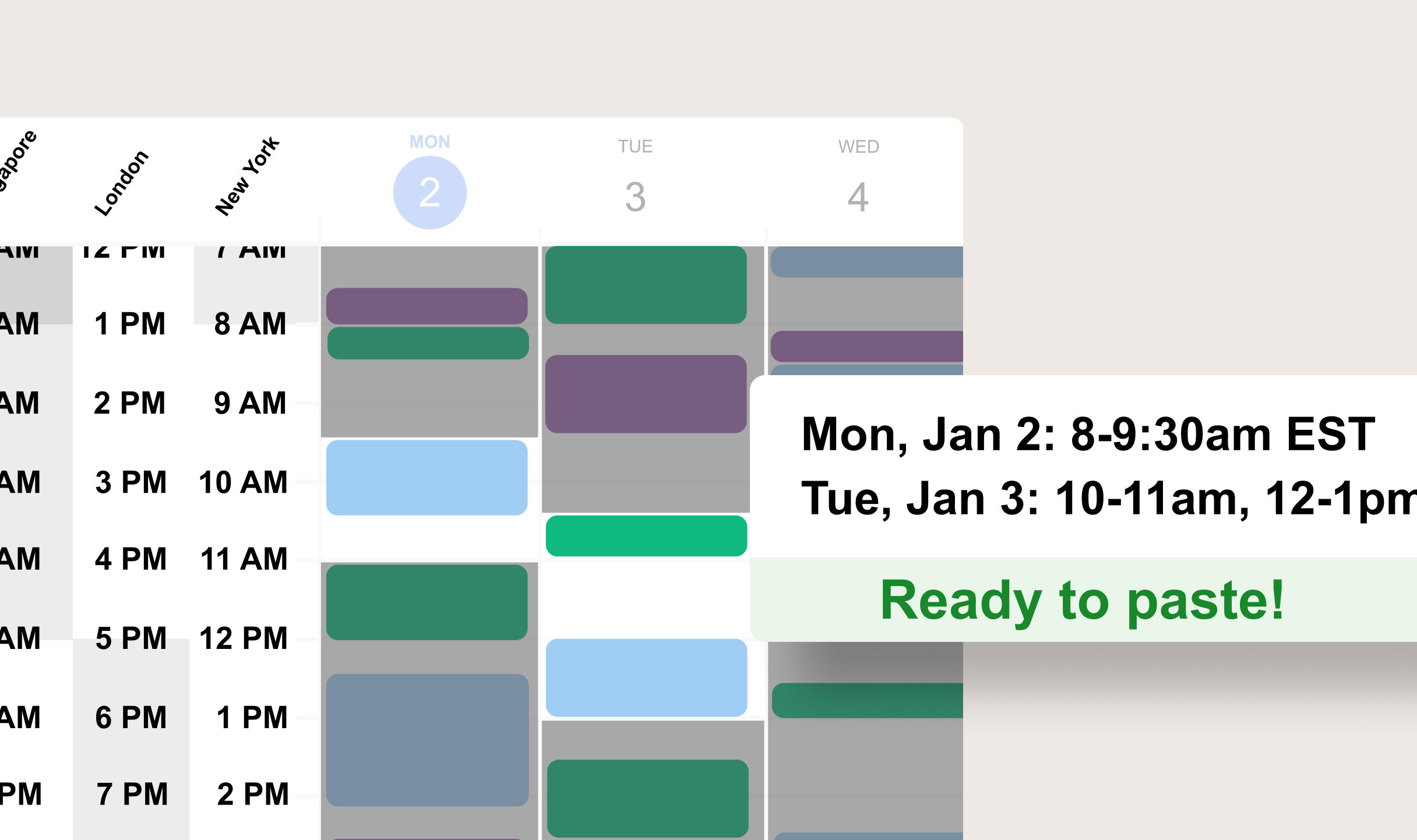 Sundial works with any calendar in Google Calendar